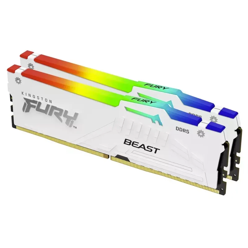 Kingston FURY White RGB 32G(2x - 64Gb Ddr5 6000Mhz Cl30 2X32Gb Desktop incelemesi ve fiyatı